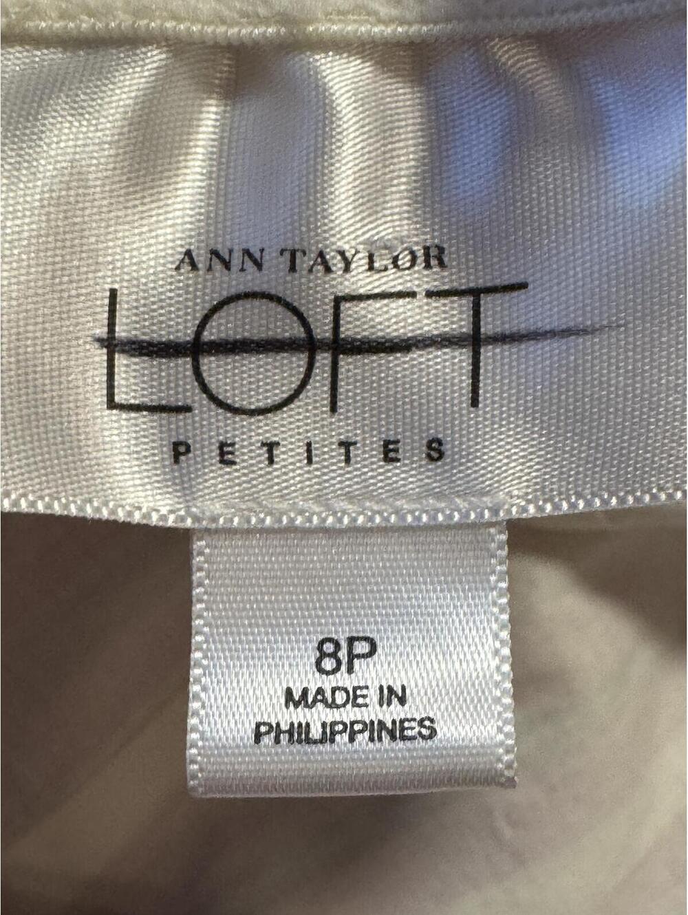 Ann Taylor LOFT Petites Pink Striped Halter Top Size 8P - Picture 3 of 3